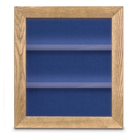 United Visual Products Indoor Enclosed Combo Board, 42"x32", White Frame/Green & Rubber UVCB4232W-GREEN-RUBBER